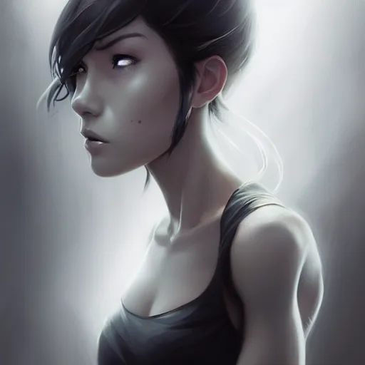 Image similar to portrait of gigachad,grayscale,Character design by charlie bowater, ross tran, artgerm, and makoto shinkai, detailed, inked, western comic book art, 2021 award winning painting,digital art,ultra realistic,ultra detailed,art by greg rutkowski,photorealiatic,hyperdetailed,hyperrealistic,studio lighting,studio photography,professional photography,professional lighting,detailed face,3 point lighting,4k