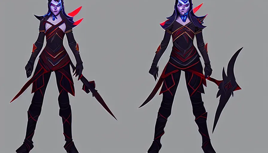 Image similar to anya taylor - joy as dota 2 game character, symmetrical, dota 2 concept art, character design by moby francke and drew wolf, accurate lines, sense of awe