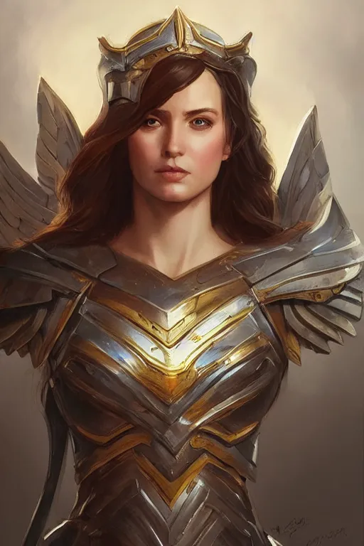 Image similar to amazon valkyrie athena, d & d, fantasy, portrait, highly detailed, headshot, digital painting, trending on artstation, concept art, sharp focus, illustration, art by artgerm and greg rutkowski and magali villeneuve