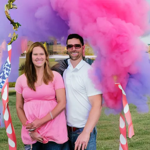 Prompt: 9/11 gender reveal