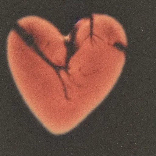 Prompt: Polaroid picture of a human heart