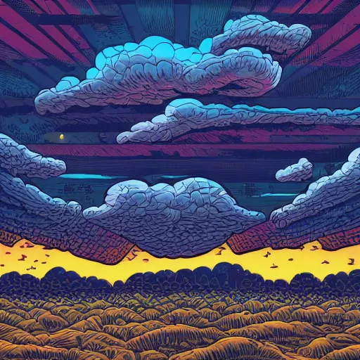Image similar to Clouds by Dan Mumford