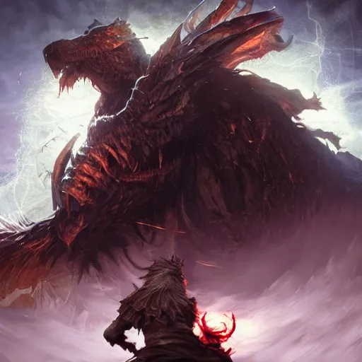 Image similar to Anthropomorphized Dog casting epic spell, magic the gathering artwork, D&D, fantasy, cinematic lighting, centered, symmetrical, highly detailed, digital painting, artstation, concept art, smooth, sharp focus, illustration, volumetric lighting, epic Composition, 8k, art by Akihiko Yoshida and Greg Rutkowski and Craig Mullins, heroic pose, oil painting, cgsociety, magic lab background