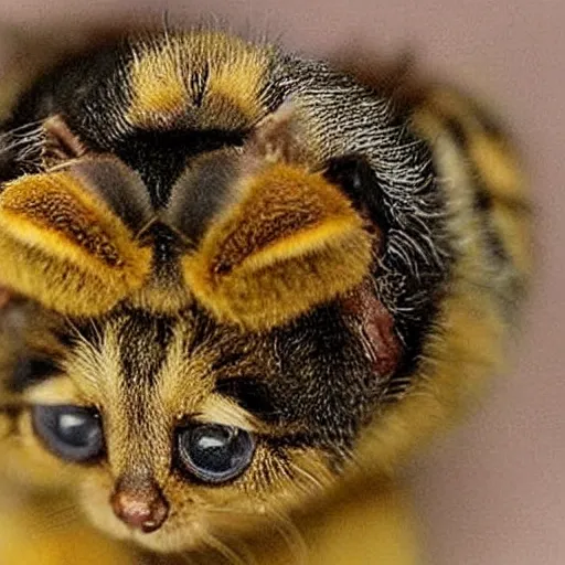 Image similar to photo of world ’ s smallest cat the size of a honeybee