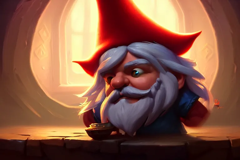 Prompt: [ important ] amazing portrait of funny gnome ], hearthstone splash art, deiv calviz, splash art, natural light, elegant, intricate, fantasy, atmospheric lighting, by greg rutkowski, hearthstone splash art, hd wallpaper, ultra high details, cinematic composition