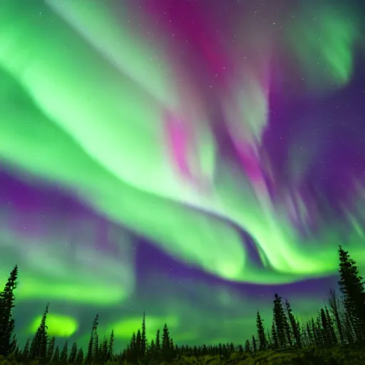 Image similar to picture of the northern lights, 4k