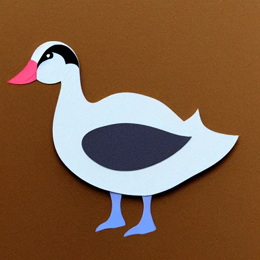 Image similar to cute goose, stylized, full body, digital paint, diecut, sticker