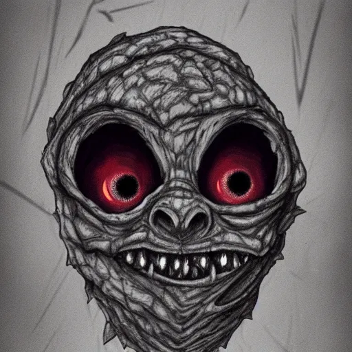 Image similar to eyeless monster, D&D, high quality, trending on artlist