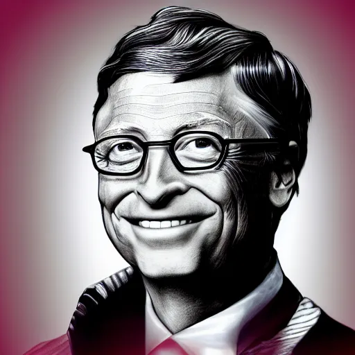 Prompt: bill Gates as a villian, 3d figure