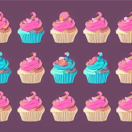 Image similar to cupcake, dribbble, awesome, stylish