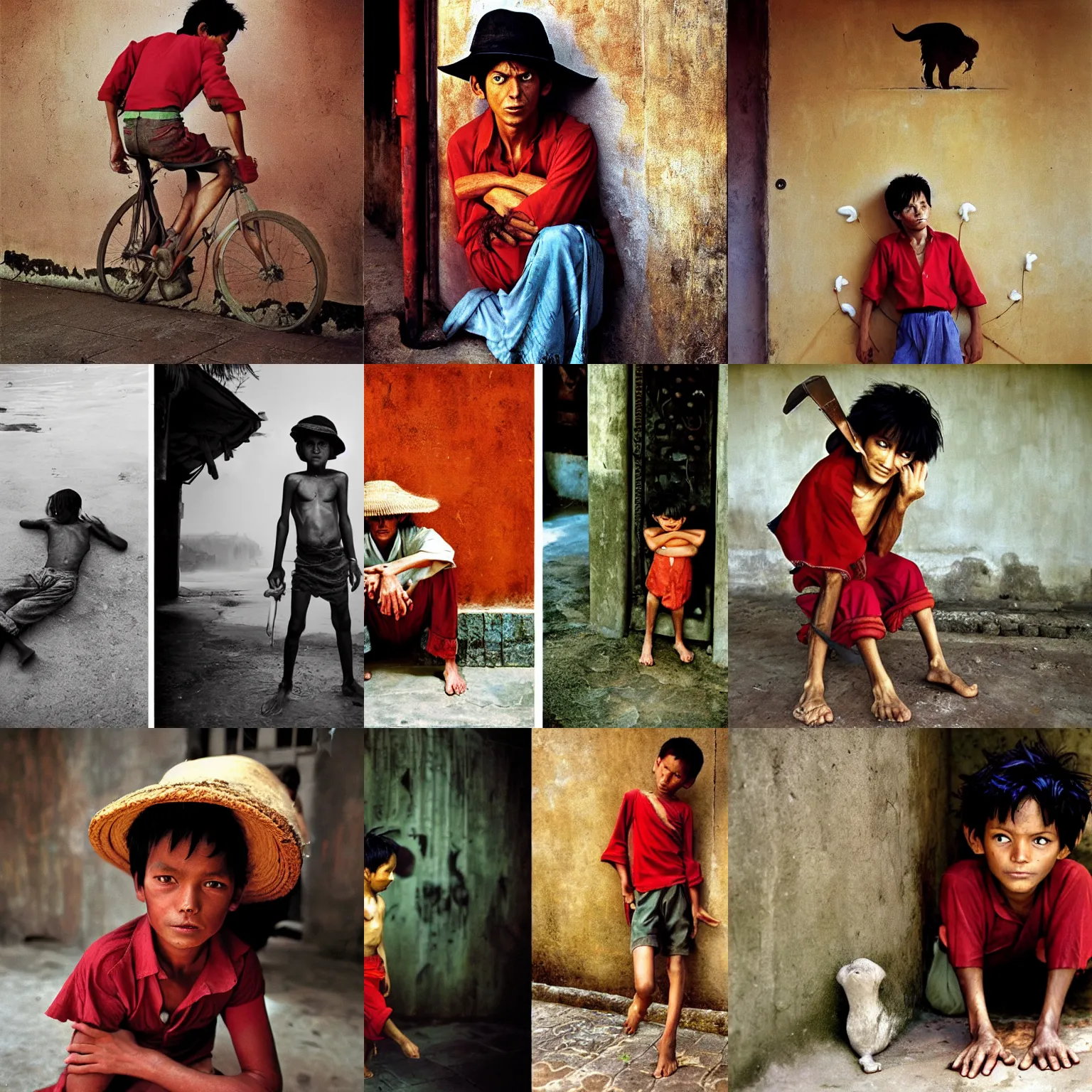 Prompt: Luffy Photography by Steve McCurry