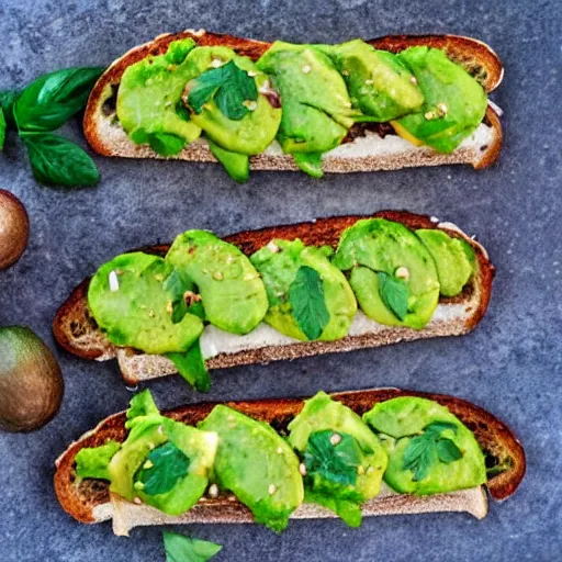 Prompt: highly detailed avocado toast