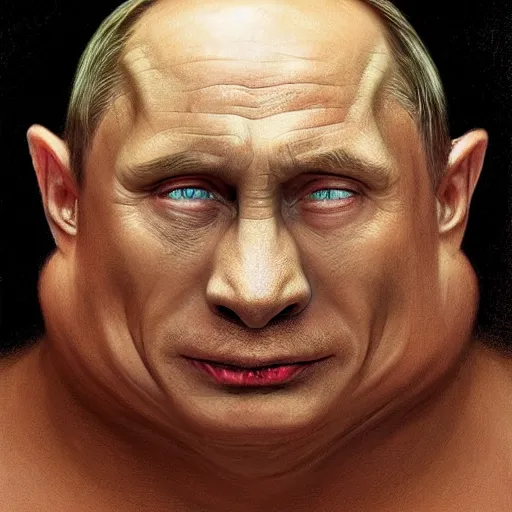 prompthunt: vladimir putin blobfish, blobfish putin hybrid, putin face,  vladimir putin anthropomorphic transformation, macabre, horror, by donato  giancola and greg rutkowski and wayne barlow and zdzisław beksinski,  realistic face, visible face, digital