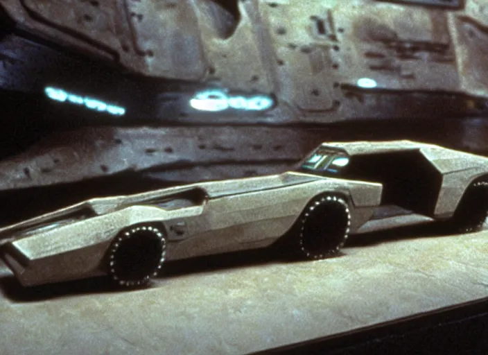 Prompt: vehicle from the 1972 science fiction film Blade Runner