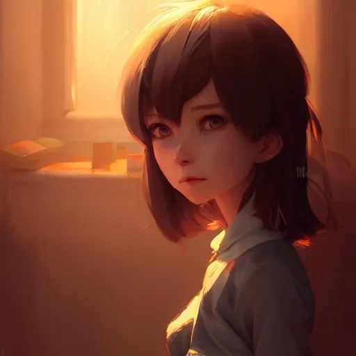 Image similar to portrait of an anthropomorphic rat girl, 4 k, concept art, by wlop, ilya kuvshinov, artgerm, krenz cushart, greg rutkowski, pixiv. cinematic dramatic atmosphere, sharp focus, volumetric lighting, cinematic lighting, studio quality