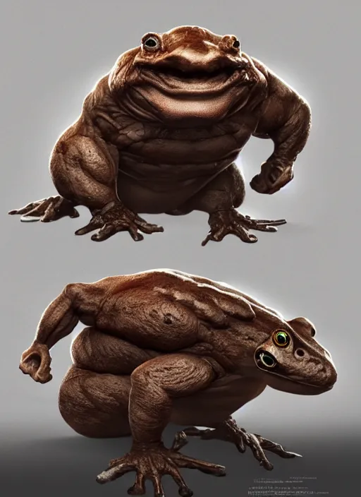 Image similar to muscle toad, concept art,artstation,8k,ultra hd detaling