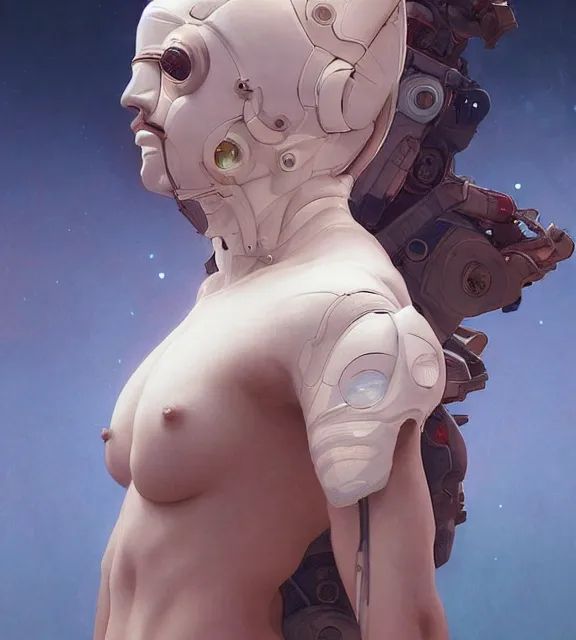 Image similar to portrait of a venus monster astronaut defined facial features, intricate abstract. cyberpunk, symmetrical facial features. by ruan jia and artgerm and range murata and wlop and ross tran and william - adolphe bouguereau and beeple. key art. fantasy illustration. award winning, artstation, intricate details, realistic, hyperdetailed, 8 k resolution.