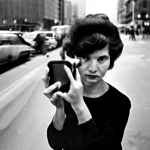 Image similar to selfie with iphone by vivian maier