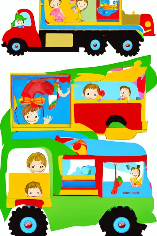 Image similar to kids birthday truck graphic clip art