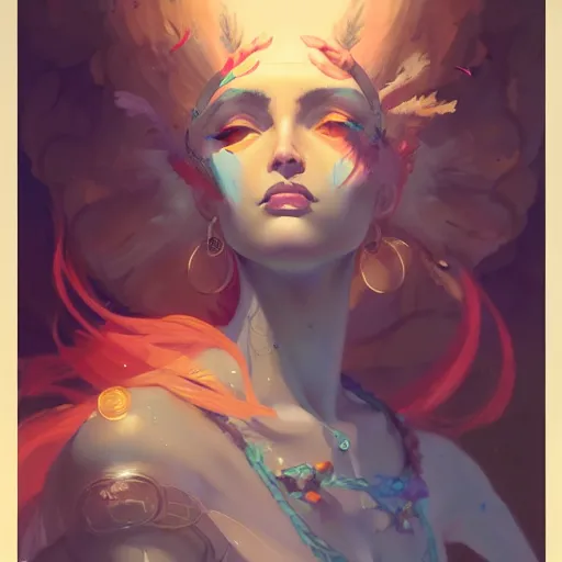 Prompt: portrait of a nubile gypsy, art by pete mohrbacher and guweiz and ilya kuvshinov, digital art, highly detailed, intricate, sci - fi, sharp focus, trending on artstation hq, deviantart, unreal engine 5, 4 k uhd image