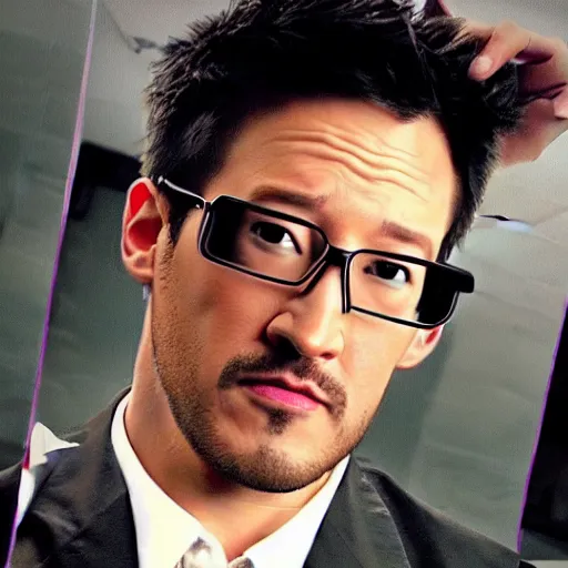 Image similar to A still of Markiplier in The Matrix