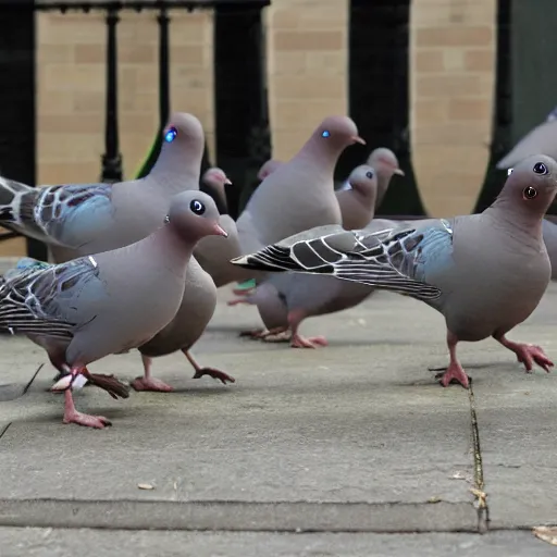 Image similar to dancing pigeons, who dance