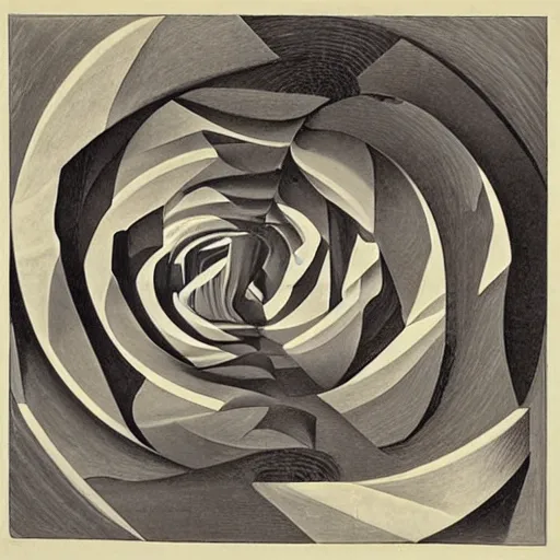 Image similar to subconscious psyche by escher