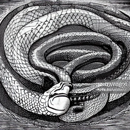 Image similar to huge snake in the grave squeezing a body, realistic, horror, dark