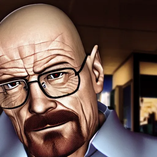 Image similar to walter white as kiryu kazuma