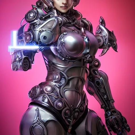 Image similar to studio portrait of lawful good colorful female holy mecha paladin absurdly beautiful, elegant, young sensual graceful woman, ultrafine hyperrealistic detailed face illustration by kim jung gi, irakli nadar, intricate linework, sharp focus, bright colors, matte, octopath traveler, final fantasy, unreal engine highly rendered, global illumination, radiant light, intricate environment