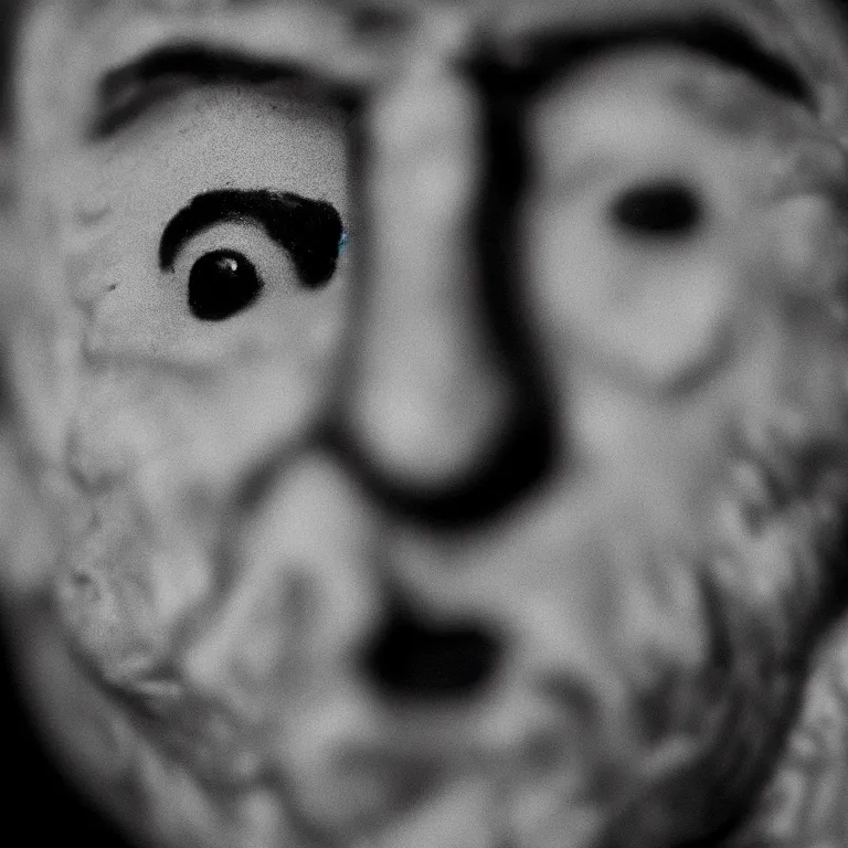 Prompt: a cinematic film still of a claymation stop motion film starring robert de niro, portrait, shallow depth of field, 8 0 mm, f 1. 8