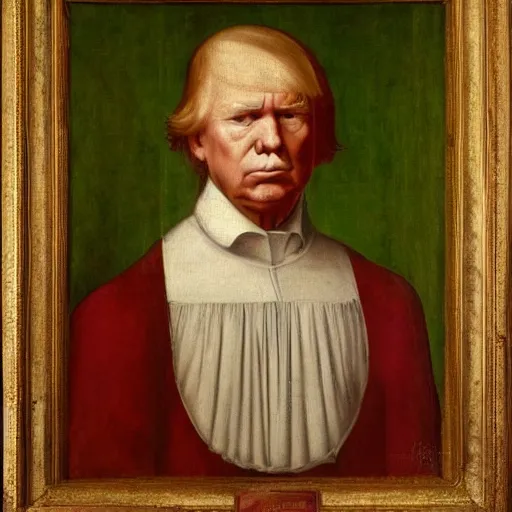 Prompt: ‘Portrait of Donald Trump, renaissance painting’
