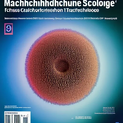 Image similar to scanning electron microscope image of a nanomachine eukaryote, false color, MIT technology review, Nature journal cover, nobel prize, popular science, 8k ultra HD, sharp focus