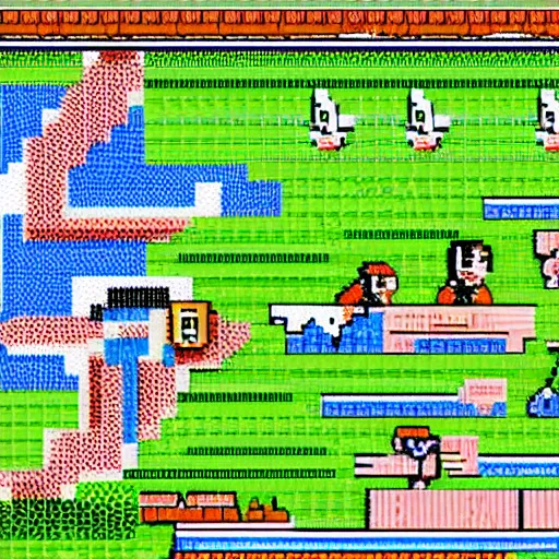 Prompt: goose video game, 8 bit