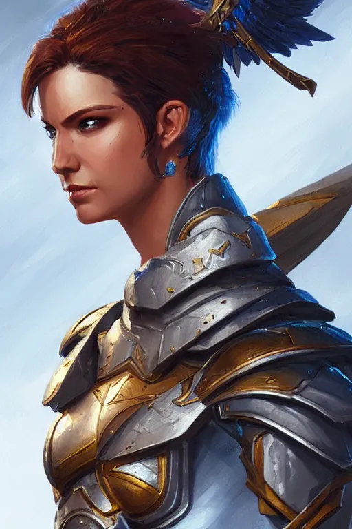 Image similar to amazon valkyrie athena, d & d, fantasy, portrait, highly detailed, headshot, digital painting, trending on artstation, concept art, sharp focus, illustration, art by artgerm and greg rutkowski and magali villeneuve