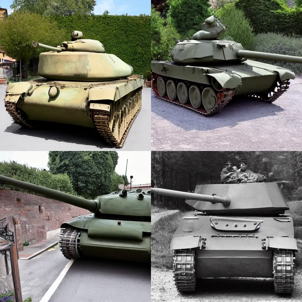 Prompt: italian tank