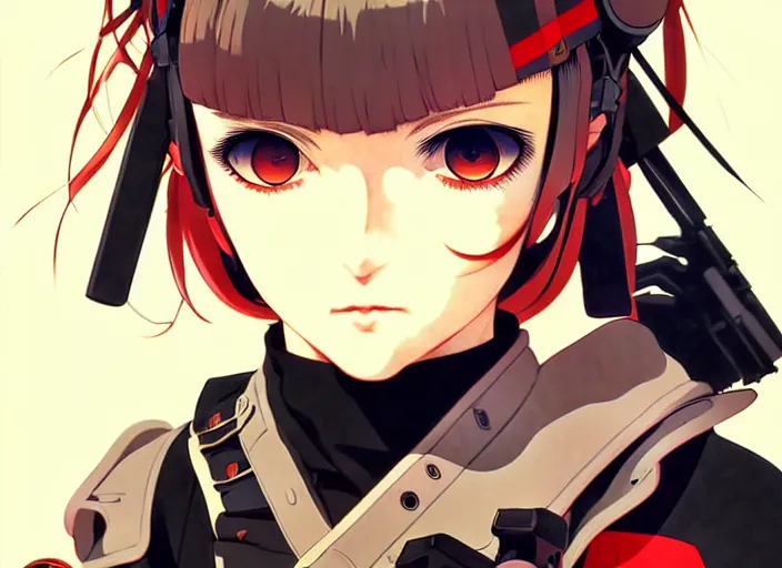 Image similar to ilya kuvshinov anime illustration tank girl, last exile, murata range, fine detail, perfect anime face, dramatic lighting, dynamic composition, art deco, cel shading, vivid, rich texture, yoshinari yoh, alphonse mucha, ( ( ( colorful ) ) )