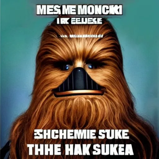 Image similar to chewbacca elon musk