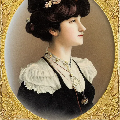 Prompt: character portrait of a Victorian princess, Akihito Yoshida