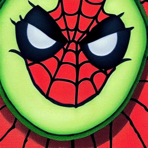 Prompt: spiderman avacado