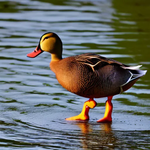 Image similar to duck with wing arms