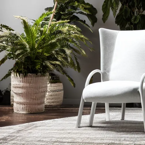Image similar to product photo of a crescent moon armchair