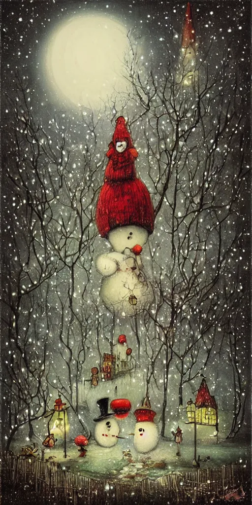 Prompt: christmas eve by alexander jansson