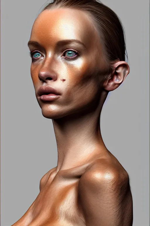 Prompt: epic professional digital art of stunningly gorgeous female 8 0 % human - 2 0 % fawn hybrid, by leesha hannigan, iris van herpen, artstation, cgsociety, wlop, epic, much wow, much detail, gorgeous, detailed, masterpiece