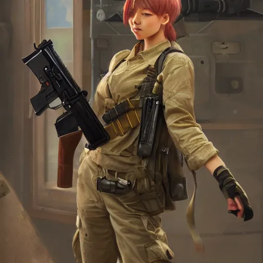 counter strike, soldier woman stunning - AI Photo Generator - starryai
