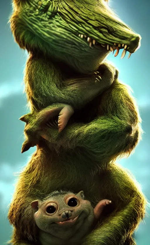 Prompt: cute, creature poster art, movie art, alluring, by lucusfilm, weta studio, 8 k, denoised