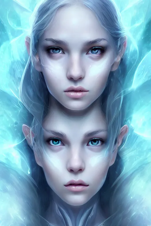 Prompt: a photographic portrait of an attractive young girl, partially clothed in ethereal armor, surrounded by faint whisps of plasma, emitting psychic powers, beautiful bone structure, perfectly proportioned face, perfect eyes, intricate, elegant, highly detailed, hyper detailed, trending on tumblr, by artgerm, by loish, fantasy scene, fantasy aesthetic, trending on Artstation