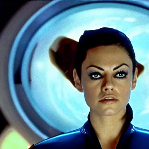 Image similar to A still of Mila Kunis as Seven of Nine in Star Trek Voyager (1995)