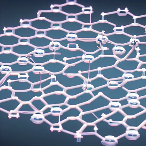 Image similar to atomic structure of a new material for energy storage, highly detailed, schematics, 8 k, octane