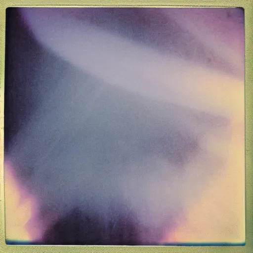 Prompt: sunbeams smoke polaroid